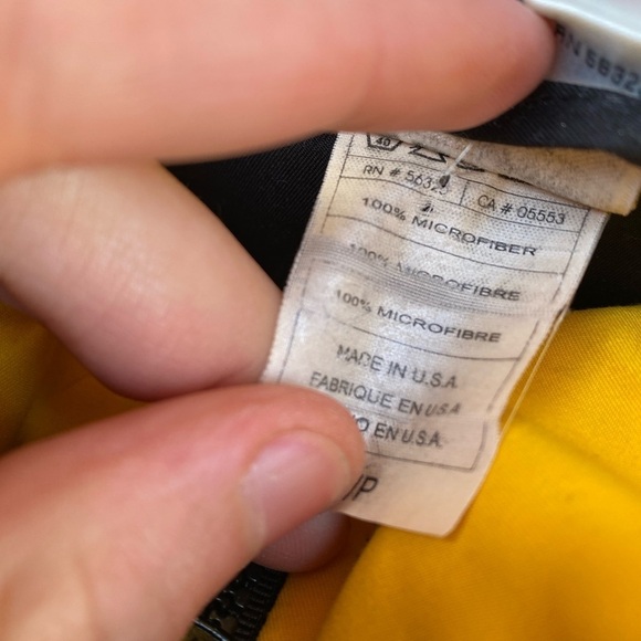 Vintage Nike Flu Game Jacket Small Yellow/Black - Picture 6 of 9